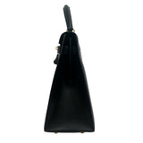 Hermès Box Kelly Sellier 32 - Black right side image 2