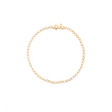 Lab Grown Diamond Bezel Tennis Bracelet 14k Yellow Gold - 2.00ctw from above