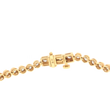 Lab Grown Diamond Bezel Tennis Bracelet 14k Yellow Gold - 2.00ctw stamp