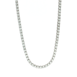 Lab Grown Diamond Tennis Necklace 14k White Gold - 8.60ctw