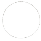 Lab Grown Diamond Tennis Necklace 14k White Gold - 8.60ctw full necklace