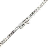 Lab Grown Diamond Tennis Necklace 14k White Gold - 8.60ctw gold stamp