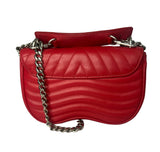Louis Vuitton Calfskin Love Lock New Wave Chain PM Scarlate back of bag