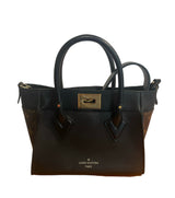 Louis Vuitton LV Monogram On My Side PM - Black front