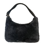 Prada Re Edition 2000 Terry Mini Bag - Black & White back of bag