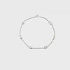 Lab Grown Diamond Mixed Fancy Cut Bezel Station Bracelet 14k White Gold - 1.52ctw video