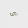Diamond Huggie Earrings - 14k White Gold - 11mm - 0.10ctw video