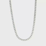 Lab Grown Diamond Tennis Necklace 14k White Gold - 8.60ctw video