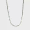 Lab Grown Diamond Tennis Necklace 14k White Gold - 8.60ctw video
