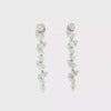 Lab Grown Diamond Mixed Fancy Cut Dangle Statement Earring 14k White Gold - 2.45ctw video