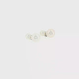 Pearl Drop Earrings - 14k White Gold video
