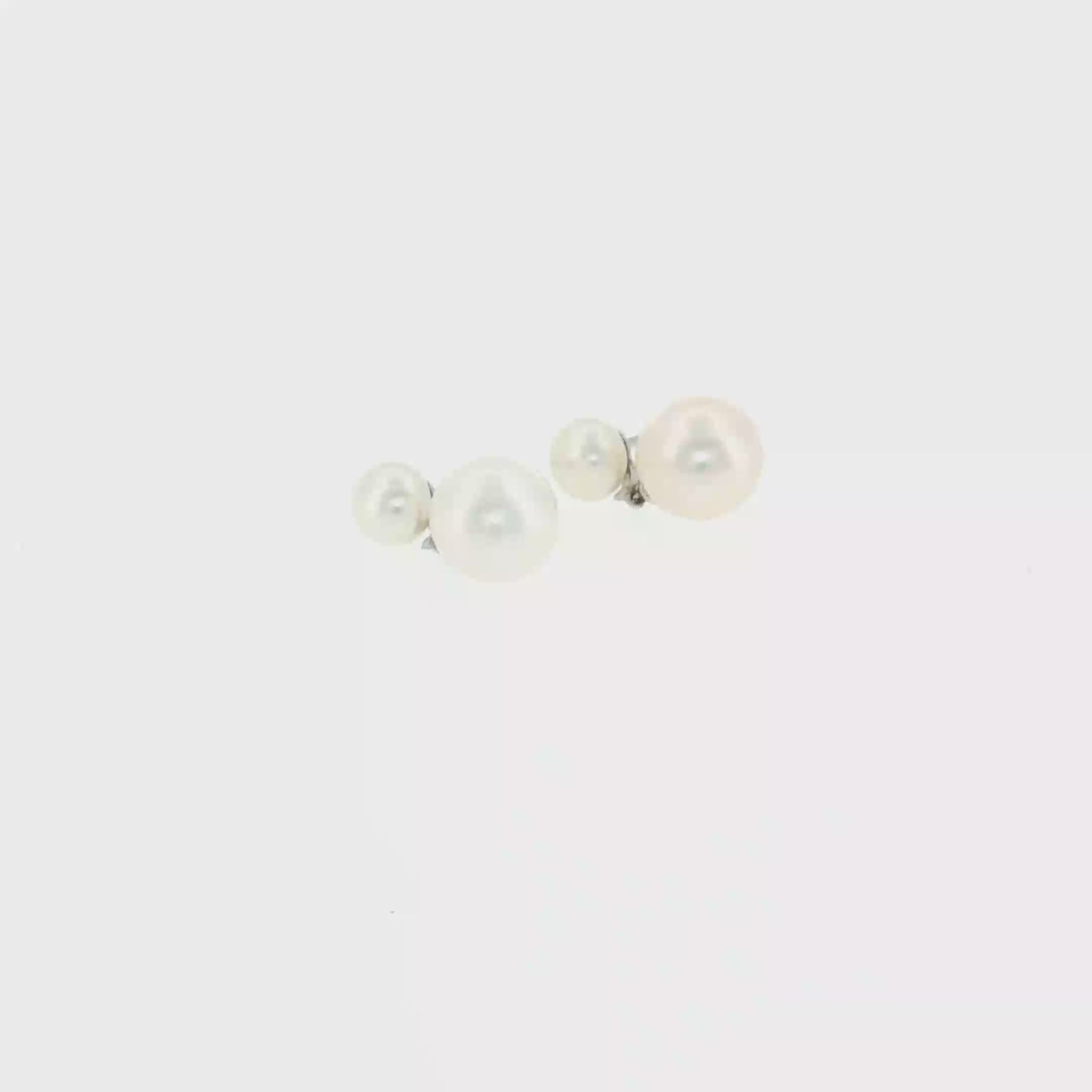 Pearl Drop Earrings - 14k White Gold video