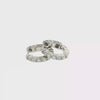 Diamond Huggie Earrings - 14k White Gold 14mm - 0.50ctw video