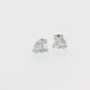 Lab Grown Diamond Toi et Moi Stud Earrings 14k White Gold - 2.51ctw video
