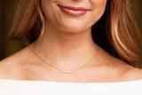 Diamond Bar Necklace - 14k Yellow Gold - 0.25ctw